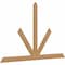 Ekena Millwork Saratoga Timber Gable Bracket, Western Red Cedar, 108"W x 68"H x 1 1/2"D x 5 1/2"F, 15/12 Pitch GBW108X68X0206SAR00SWR - alternate 3